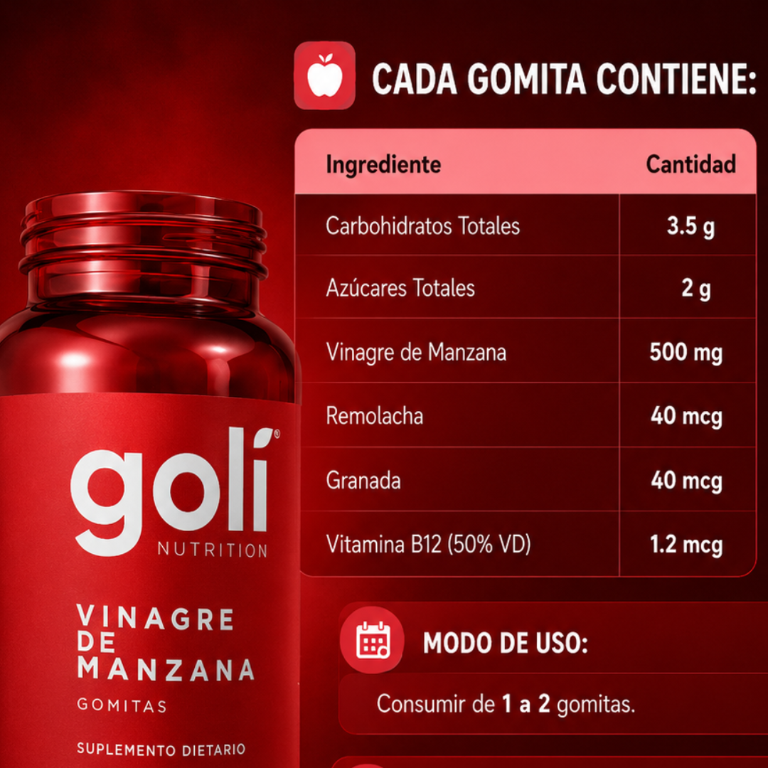 Gomas Goli™ Vinagre de Manzana