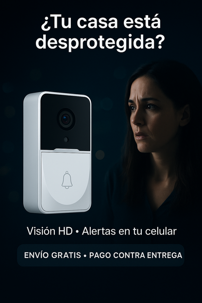 🎄TIMBRE DE VIDEO INTELIGENTE: SEGURIDAD PARA TU HOGAR ESTA NAVIDAD🎁