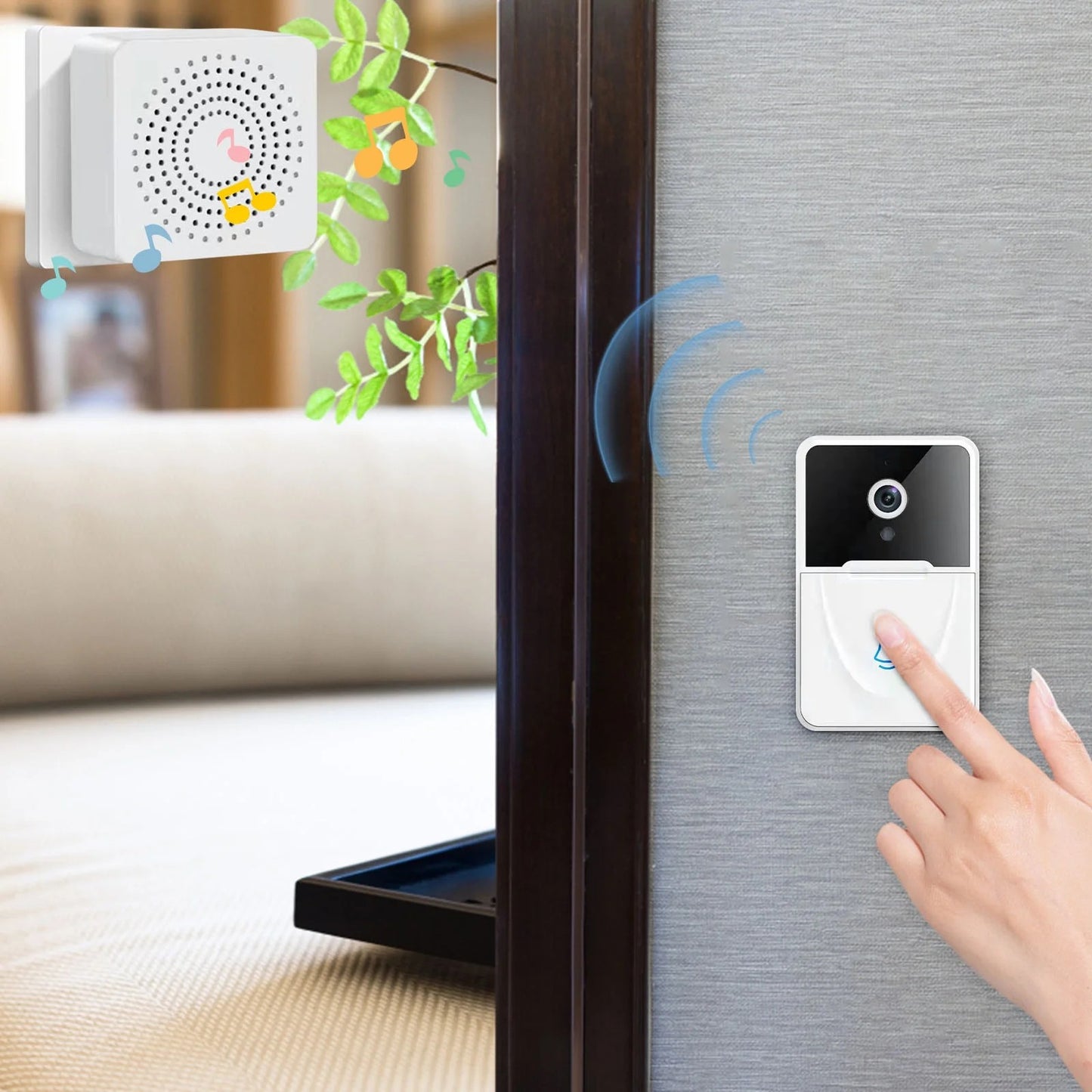 🎄TIMBRE DE VIDEO INTELIGENTE: SEGURIDAD PARA TU HOGAR ESTA NAVIDAD🎁