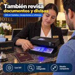 También revisa documentos y divisas