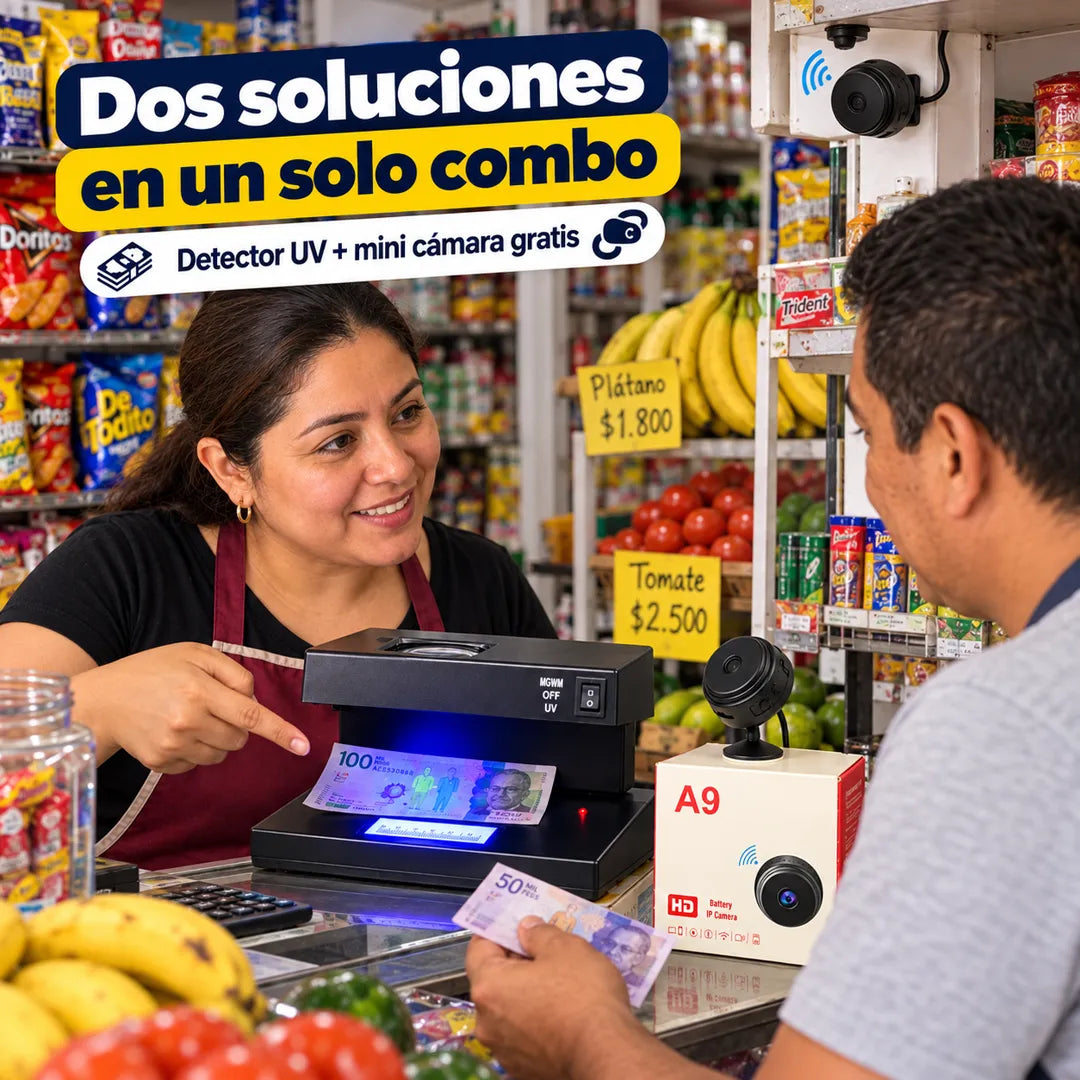 Dos soluciones en un solo combo: detector + mini cámara gratis