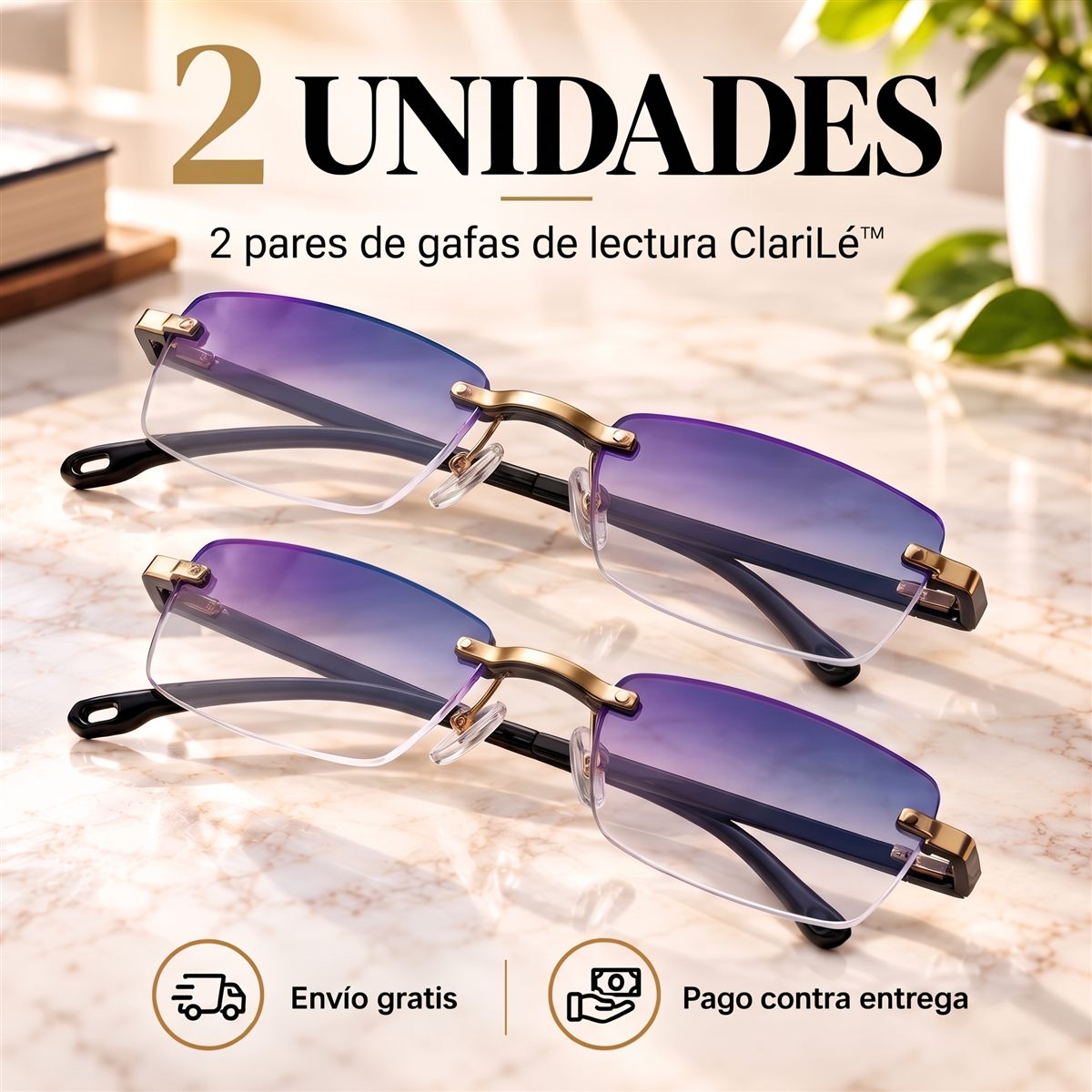 Oferta 2x1: dos pares de gafas de lectura ClariLé™