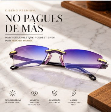 Gafas ClariLé™ fotocromáticas con aumento y protección