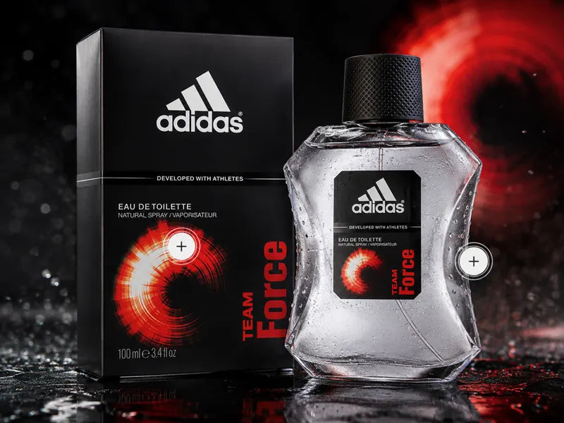 Caja y frasco de Team Force de Adidas, 100 ml
